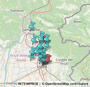 Mappa Via Carducci Giosuè, 33045 Nimis UD, Italia (10.701)