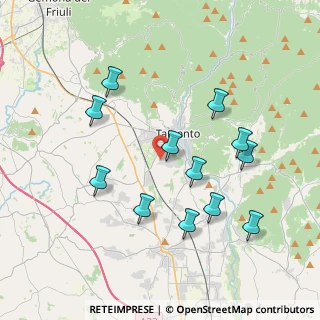 Mappa Via della Ferrovia, 33017 Tarcento UD, Italia (3.7925)