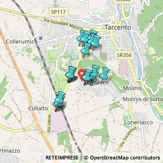 Mappa Via della Ferrovia, 33017 Tarcento UD, Italia (0.6285)