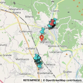 Mappa Via della Ferrovia, 33017 Tarcento UD, Italia (1.8915)