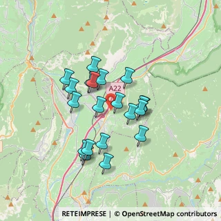 Mappa Via Brennero Località Masetto, 38016 Mezzocorona TN, Italia (2.8545)