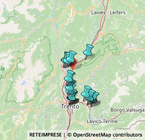 Mappa Via Brennero Località Masetto, 38016 Mezzocorona TN, Italia (11.5125)