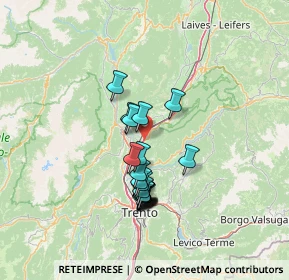 Mappa Via Brennero Località Masetto, 38016 Mezzocorona TN, Italia (11.2445)