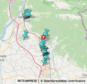 Mappa Gino, 33017 Tarcento UD, Italia (6.54769)