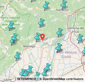 Mappa Via della Colonia, 33090 Travesio PN, Italia (22.431)