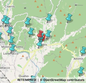 Mappa Via Vittorio Veneto, 33045 Nimis UD, Italia (2.7315)