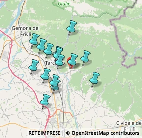 Mappa Via Vittorio Veneto, 33045 Nimis UD, Italia (5.745)