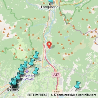 Mappa Loc ponte per Soverzene, 32014 Ponte Nelle Alpi BL, Italia (7.7215)