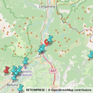 Mappa Loc ponte per Soverzene, 32014 Ponte Nelle Alpi BL, Italia (6.31455)