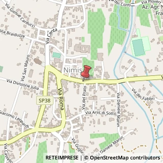 Mappa Via del Prato, 11, 33045 Nimis, Udine (Friuli-Venezia Giulia)