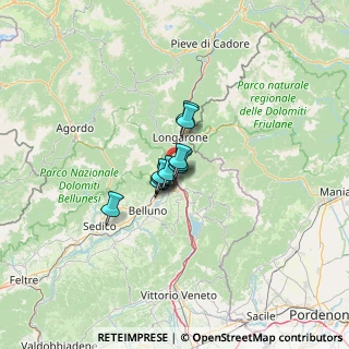 Mappa Frazione Pian di Vedoia, 32014 Ponte nelle Alpi BL, Italia (5.48091)