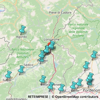 Mappa Frazione Pian di Vedoia, 32014 Ponte nelle Alpi BL, Italia (21.711)
