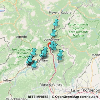 Mappa Frazione Pian di Vedoia, 32014 Ponte nelle Alpi BL, Italia (11.2675)