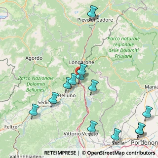 Mappa Frazione Pian di Vedoia, 32014 Ponte nelle Alpi BL, Italia (20.12)