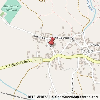 Mappa Via Castello, 11, 33090 Toppo PN, Italia, 33090 Travesio, Pordenone (Friuli-Venezia Giulia)