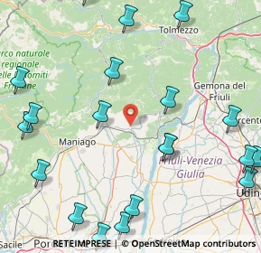 Mappa Via Praforte, 33090 Travesio PN, Italia (22.6125)