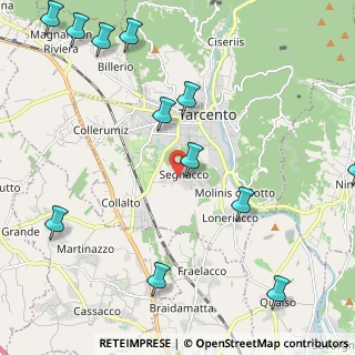 Mappa Via Pasquali, 33017 Tarcento UD, Italia (2.85)