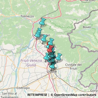 Mappa Via Pasquali, 33017 Tarcento UD, Italia (8.962)