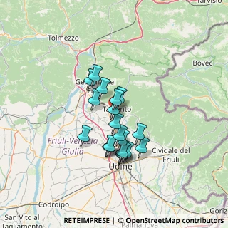 Mappa Via Pasquali, 33017 Tarcento UD, Italia (10.301)