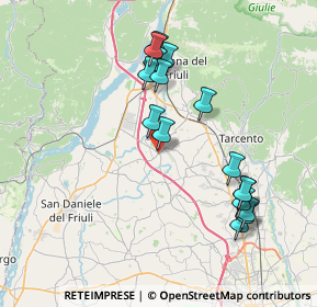 Mappa Strada provinciale osovana, 33030 Buja UD, Italia (7.46412)