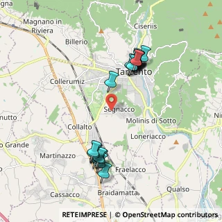 Mappa Via Vittorio Alfieri, 33017 Tarcento UD, Italia (1.8915)