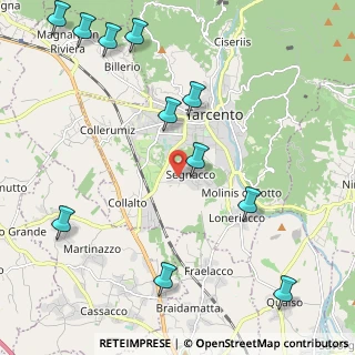 Mappa Via Vittorio Alfieri, 33017 Tarcento UD, Italia (2.71182)