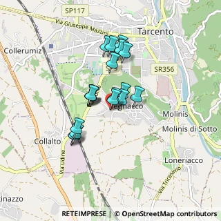 Mappa Via Vittorio Alfieri, 33017 Tarcento UD, Italia (0.652)