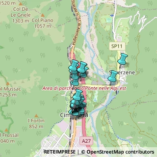 Mappa Area di Servizio Ponte nelle Alpi Ovest, 32014 Ponte Nelle Alpi BL, Italia (0.74286)
