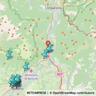 Mappa Area di Servizio Ponte nelle Alpi Ovest, 32014 Ponte Nelle Alpi BL, Italia (7.17)