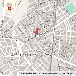 Mappa Via Mariano Cosimo, 181, 73043 Copertino, Lecce (Puglia)