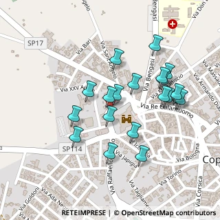 Mappa Via Evangelista Menga, 73043 Copertino LE, Italia (0.2405)