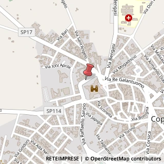Mappa Via menga evangelista 96, 73043 Copertino, Lecce (Puglia)