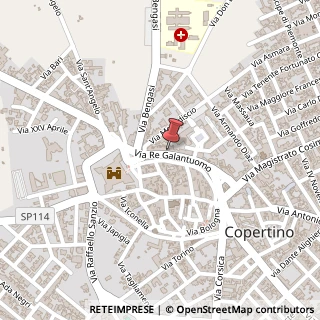 Mappa Via Re Galantuomo, 44, 73043 Copertino, Lecce (Puglia)