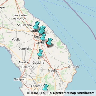 Mappa Via Dr. V. Lolli, 73020 Castri di Lecce LE, Italia (15.38818)