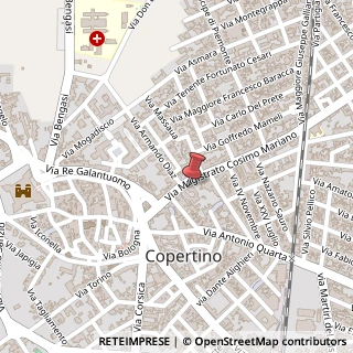 Mappa Via Mariano Cosimo, 146, 73043 Copertino, Lecce (Puglia)