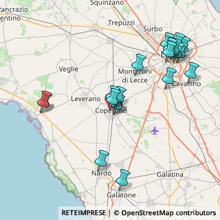 Mappa Via Malta, 73043 Copertino LE, Italia (9.5315)