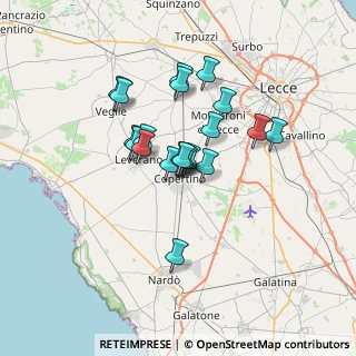 Mappa Via Malta, 73043 Copertino LE, Italia (5.4685)