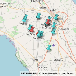 Mappa Via Malta, 73043 Copertino LE, Italia (6.63941)