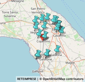 Mappa Via Carlo Goldoni, 73043 Copertino LE, Italia (12.1775)