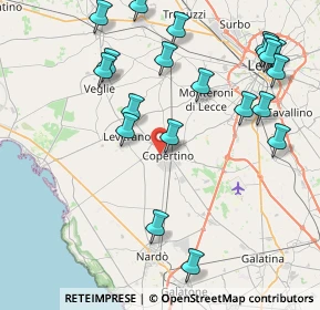 Mappa Via Carlo Goldoni, 73043 Copertino LE, Italia (10.4115)