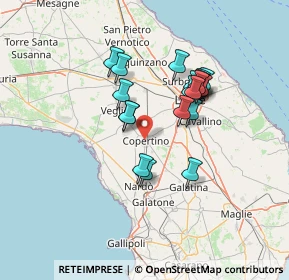 Mappa Via San Giuseppe, 73043 Copertino LE, Italia (12.36053)