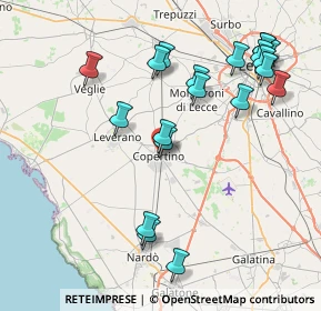 Mappa Via Cesare Battisti, 73043 Copertino LE, Italia (9.5795)