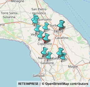 Mappa Via Cesare Battisti, 73043 Copertino LE, Italia (11.46)