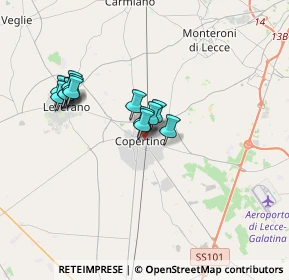 Mappa Via Cesare Battisti, 73043 Copertino LE, Italia (3.09538)