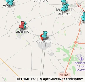 Mappa Via Gianserio Strafella, 73043 Copertino LE, Italia (6.61933)