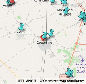 Mappa Via Giuseppe Verdi, 73043 Copertino LE, Italia (7.63737)