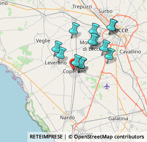 Mappa Via Gianserio Strafella, 73043 Copertino LE, Italia (6.06769)