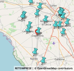 Mappa Via Gianserio Strafella, 73043 Copertino LE, Italia (10.234)