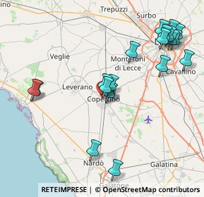 Mappa Via Gianserio Strafella, 73043 Copertino LE, Italia (9.568)