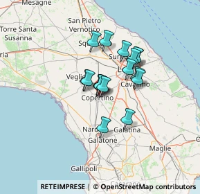 Mappa Via Luigi Pirandello, 73043 Copertino LE, Italia (9.58824)